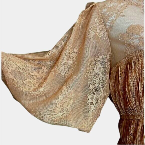 *NWT Jonathan SIMKHAI Bristol Mini Lace Butterscotch Orange Dress - Sz 8 - Picture 6 of 9